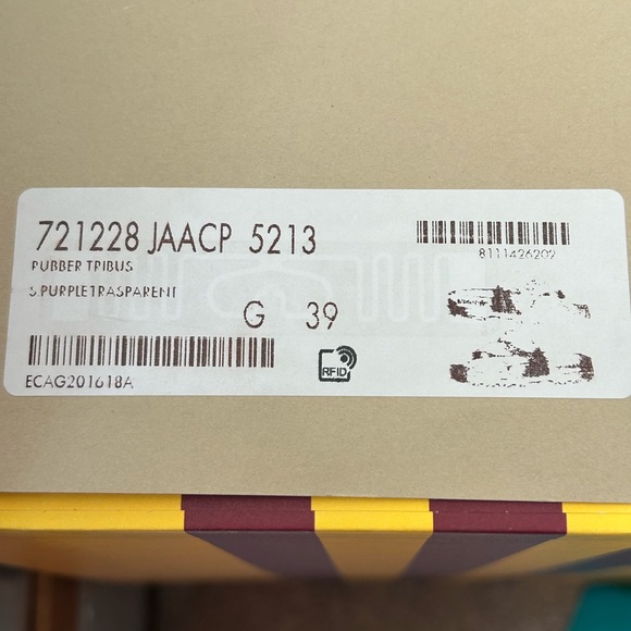 Gucci X Adidas, rubber slides new with tags - Picture 6 of 8